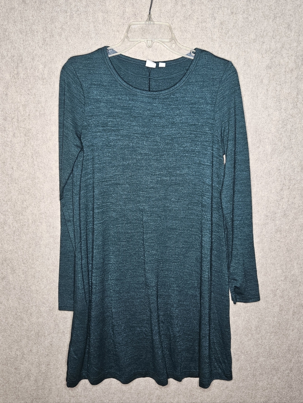 GAP Teal Long Sleeve Knit Swing Dress – Medium